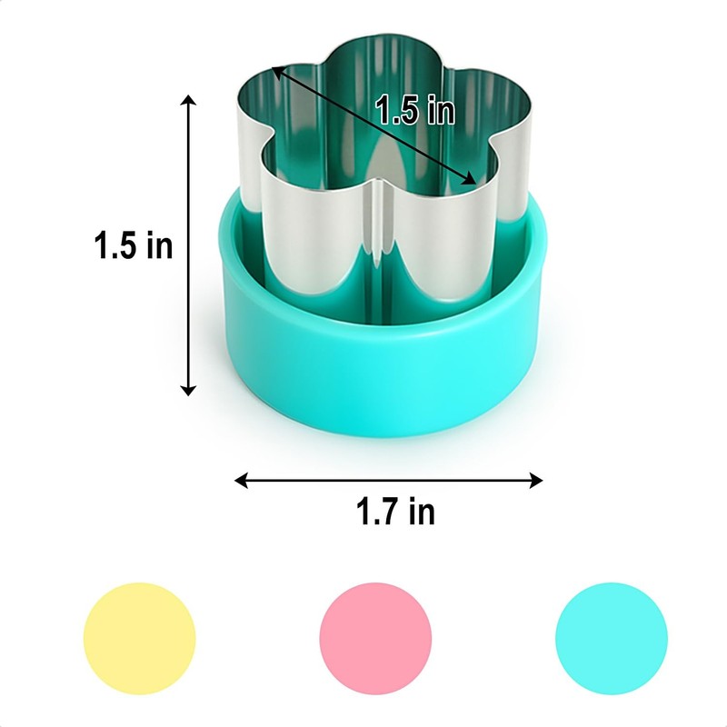 Mini Fruit Vegetable Cookie Cutters Shapes Set - 9Pcs 1.5 inch gallery