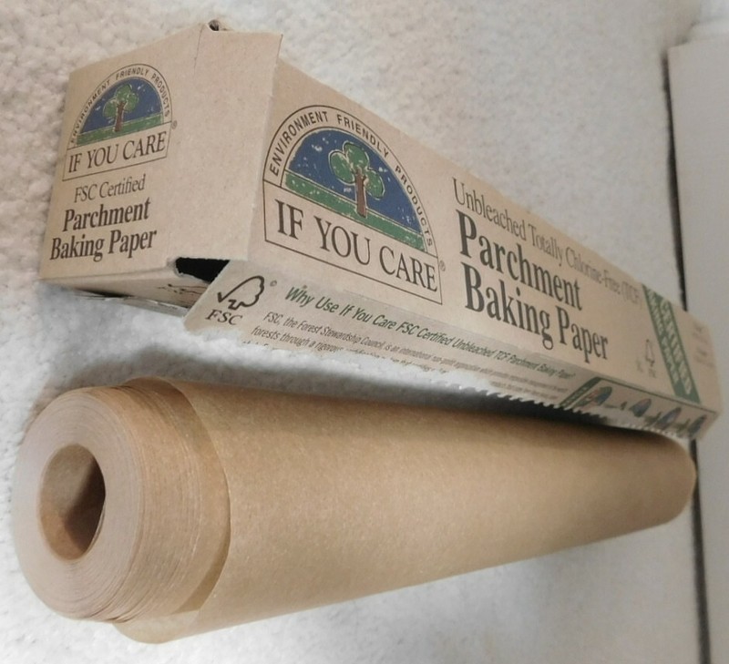 Certified Parchment Baking Paper 70 Sq Ft Unbleached Chlorine Free TCF