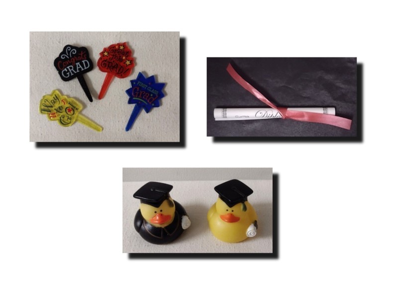 Graduation Cake & Cupcake Toppers ~ you choose ~ 3 styles