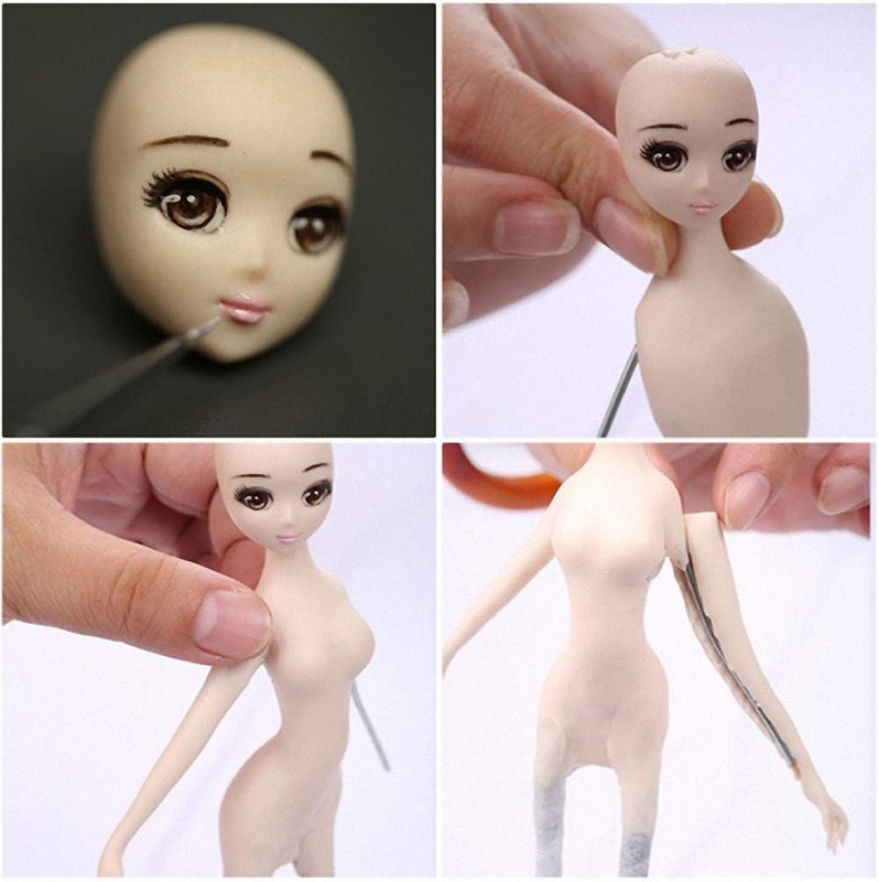 8Pcs/Set 3D Baby Face Soft Clay Mold Tools Doll Faces Silicone Mold Fondant Cake gallery