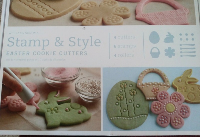 Vguc Williams Sonoma Stamp and Style Easter cookie decorating kit cutters stamps