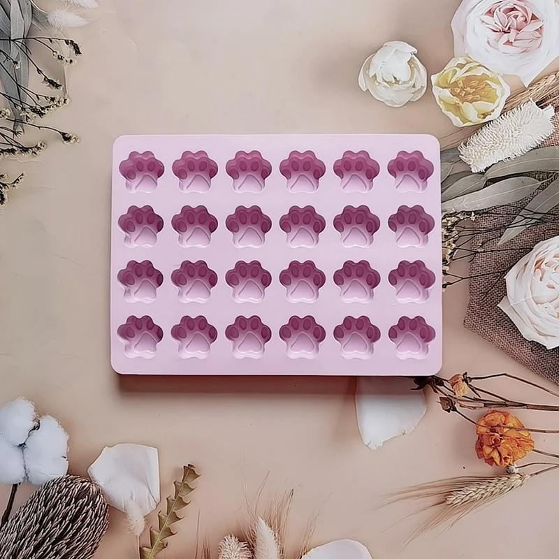 Moule Silicone Patte de Chien Chat – Gâteaux, Bonbons, Glace, Savon, DIY gallery
