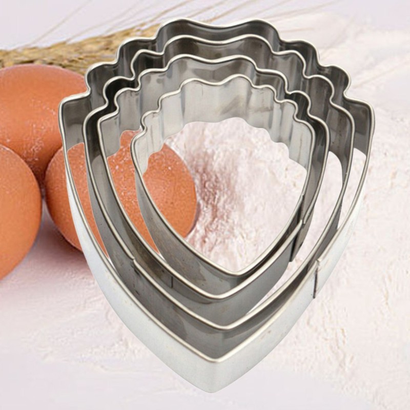 4 Pcs Stainless Steel Mousse Molds Baking Moulds Metal Cookie Cutters Fondant