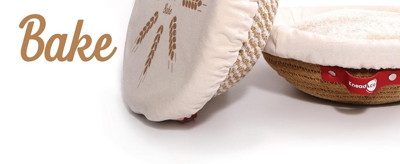 KneadAce Cotton Rope Banneton Bread Proofing Basket Set, Oval & Round gallery