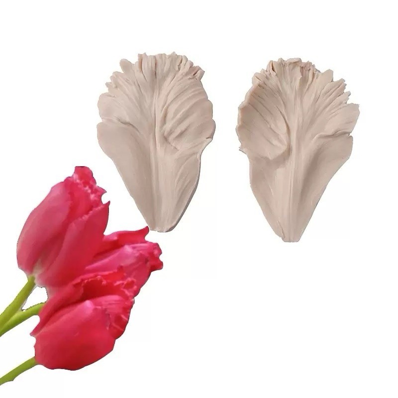 Silicone Tulip Petal Veiners Mould Chocolate Fondant Sugarcraft DIY Clay Resin