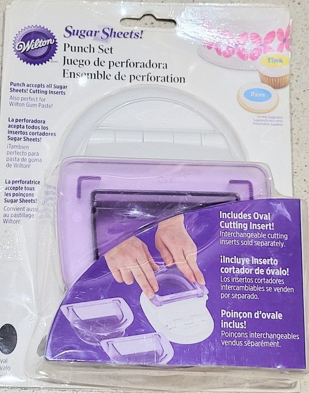 Wilton Sugar Sheets! Punch Set. New