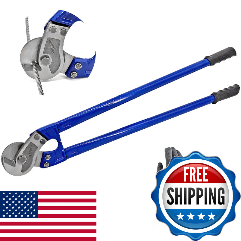 SPENDINS 36″ Heavy Duty Wire Rope Cutter – 3/8″ Hard / 5/8″ Soft Wire