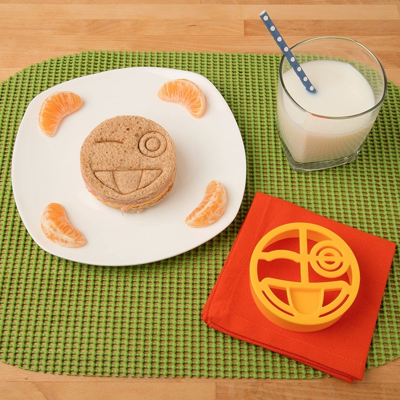 Emoji Sandwich Cutters - 4 Pack Set for Bread Shapes, Pancakes, Cookies & More gallery