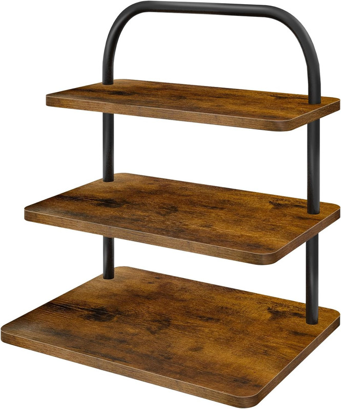 Cupcake Stand, 3 Tier Large Cupcake Stand Rustic Stepped Cupcake Display Stand S gallery