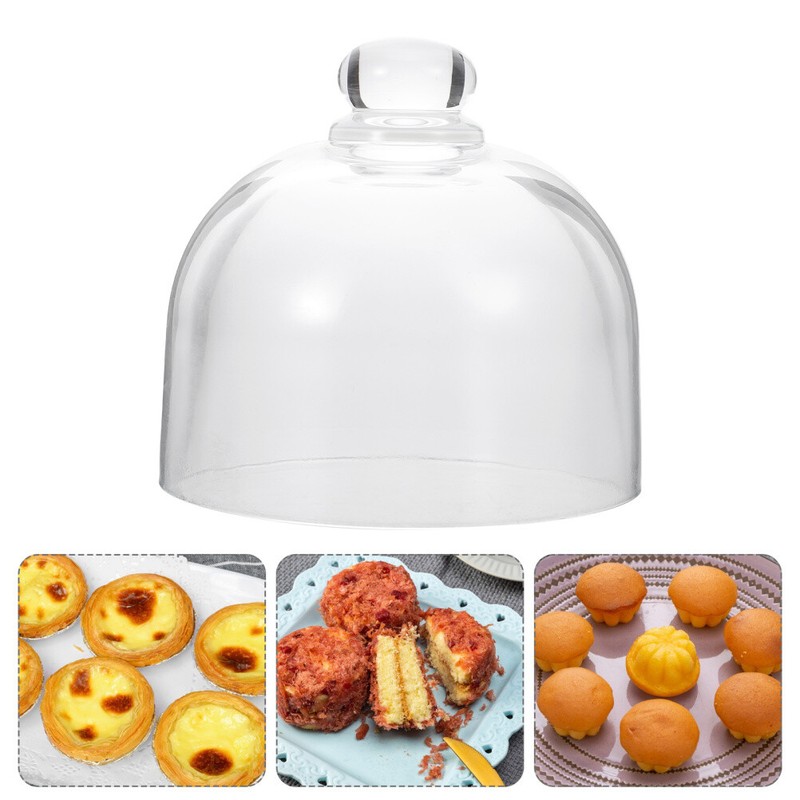 Food Display Cover Food Dome Glass Bell Jar Cake Stand Cover Dessert Dome Cover