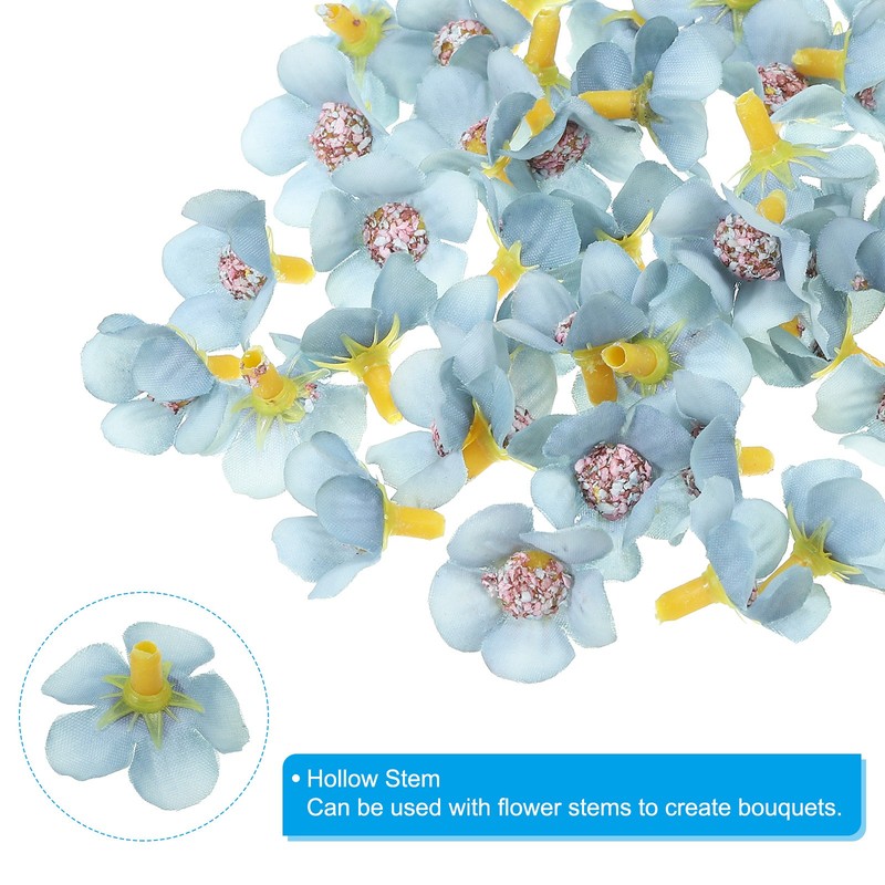 0.79" Artificial Daisy Flower Heads 50 Pack Blue gallery