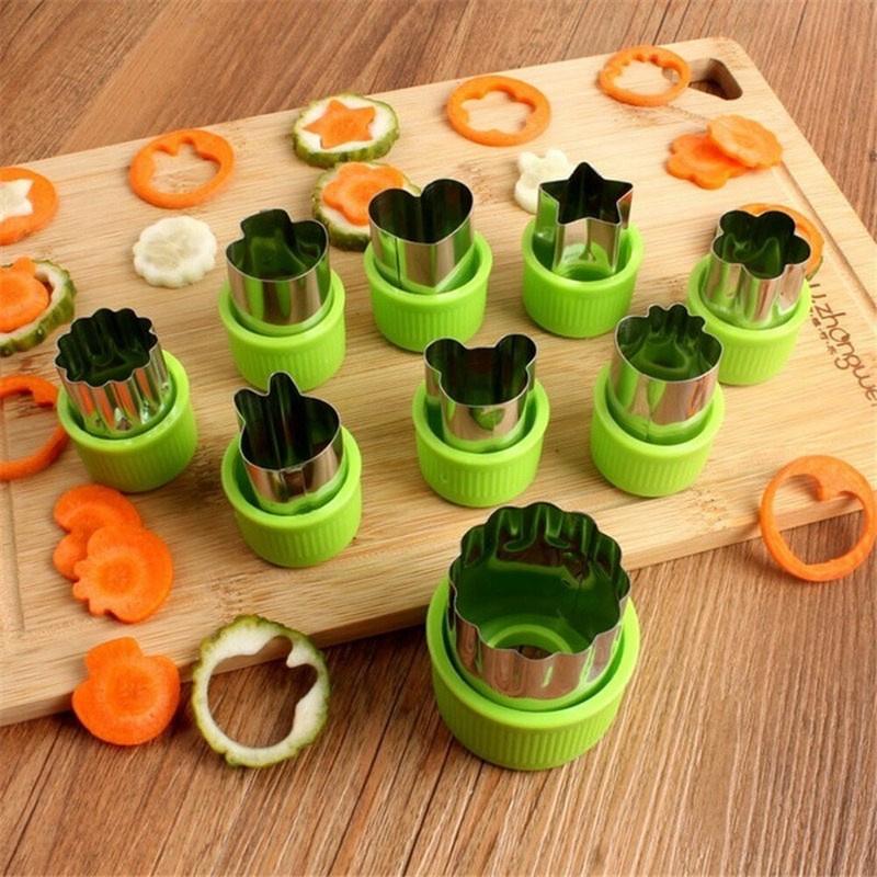 8pcs Stainless Steel Vegetable Fruit Cutter Mold Flowers Cartoon Cake Biscuit gallery