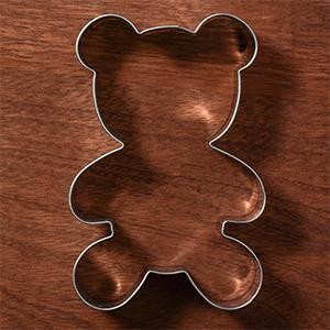 Teddy Bear Cookie Cutter for Baby Shower - 2.7 x 3.9 inches - Stainless Steel gallery
