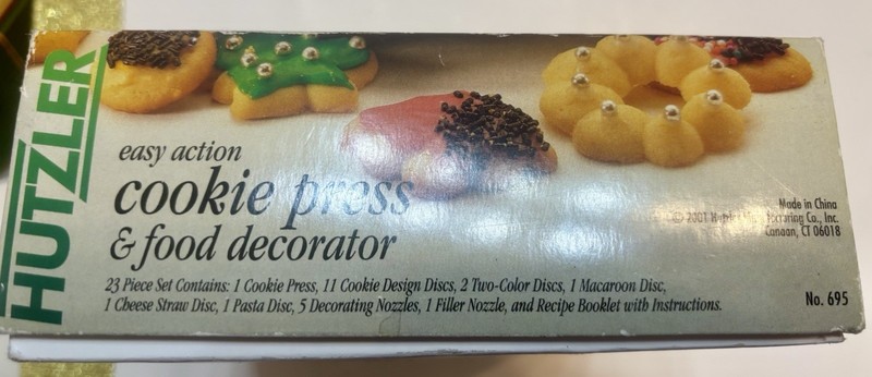 Vintage cookie press never used gallery
