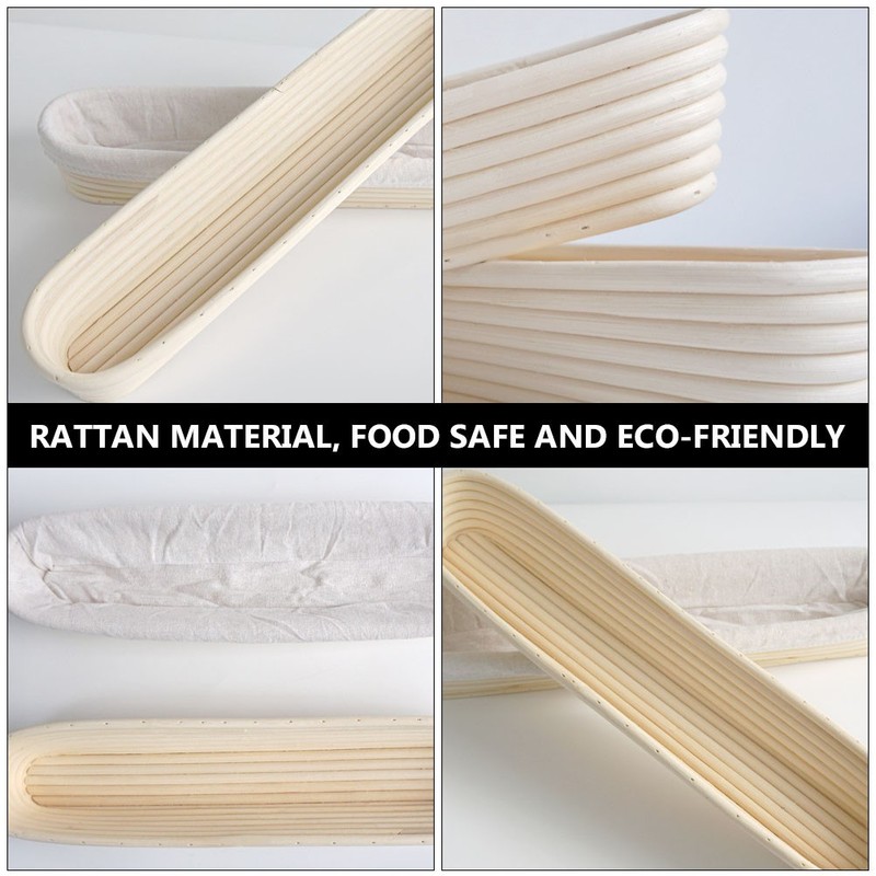 1Pc Dough Bread Proofing Proving Rattan Basket Bread Fermentation Basket gallery