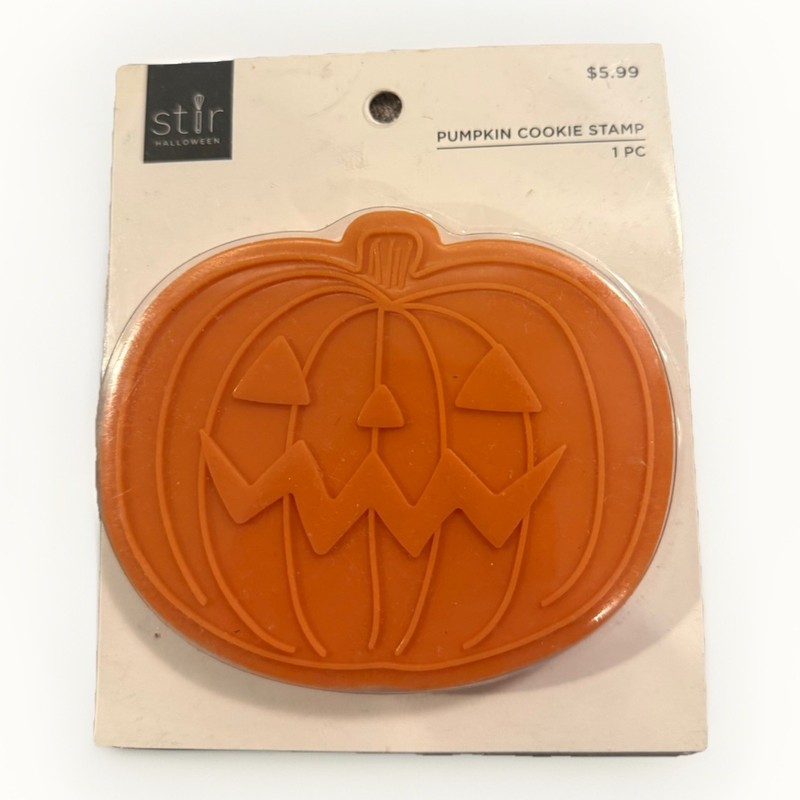 Stir Halloween Pumpkin Cookie Stamp NEW