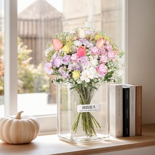 Florielle Artificial Hydrangea Bouquet Fake Silk Flower with Faux Multi Color gallery
