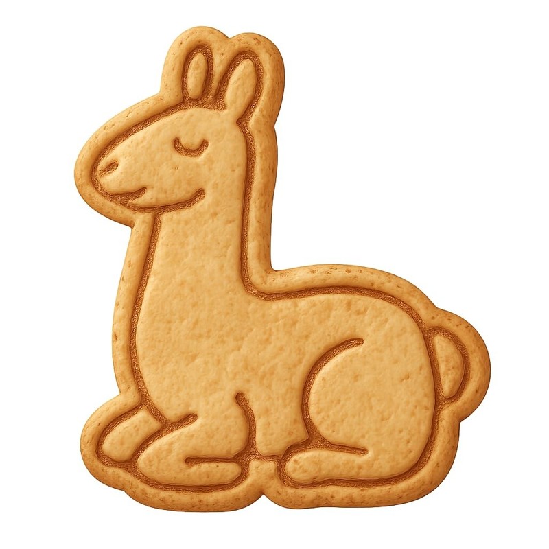 Sitting Llama Cookie Cutter & Stamp, Fondant & Clay – 4×3.2