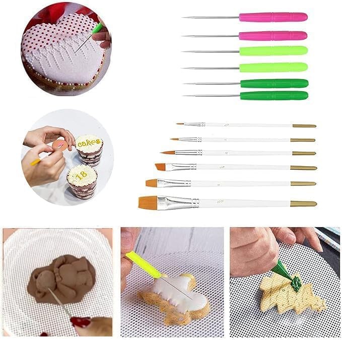 Cookie Decorating Kit Supplies Including 2 Acrylic Cookie Turntable 6 Cookie ... gallery
