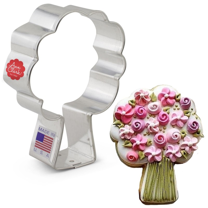 Ann Clark Flower Bouquet Cookie Cutter 3-½ in Made in USA