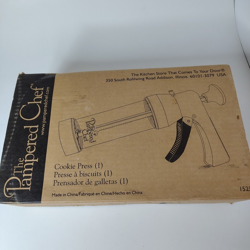 Pampered Chef Cookie Press *Missing 1 disk* Excellent condition gallery