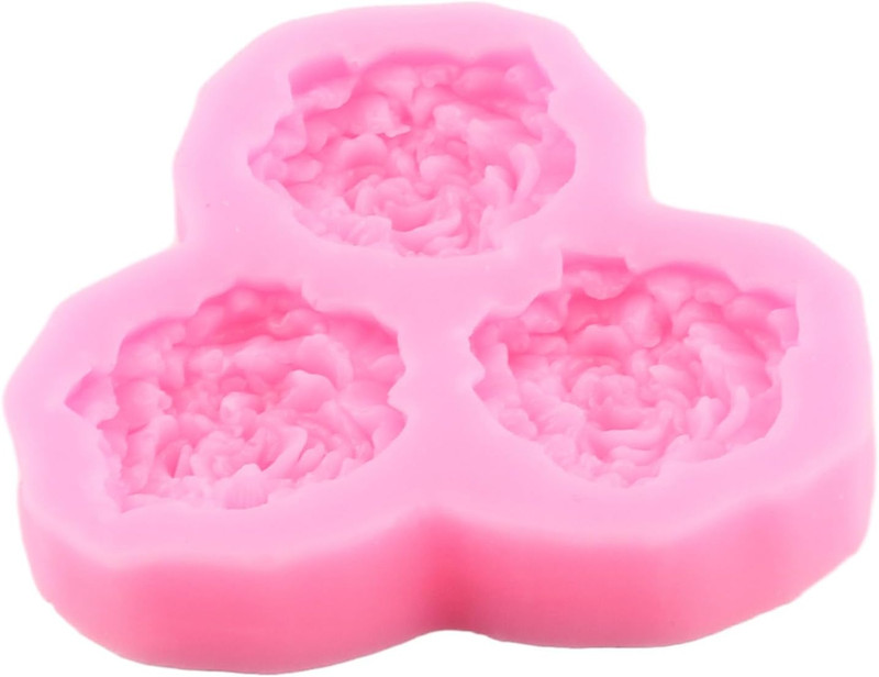 Peony Flower Fondant Molds Rose Flower Silicone Mold for Cake Decorating Cupcake gallery