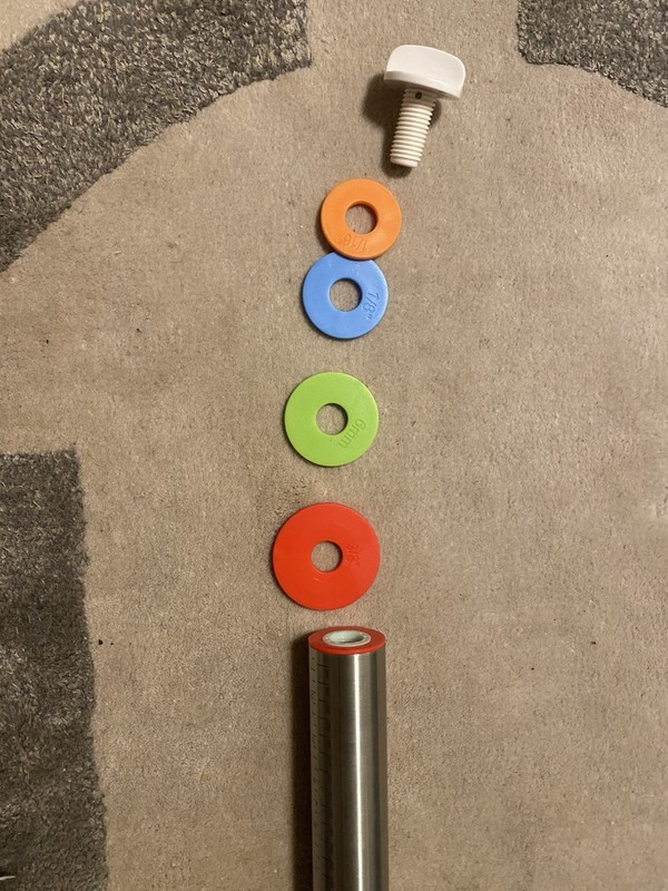 Adjustable Rolling Pin - Stainless Steel / Roller+Rings ( Baking Cookie DIY) gallery