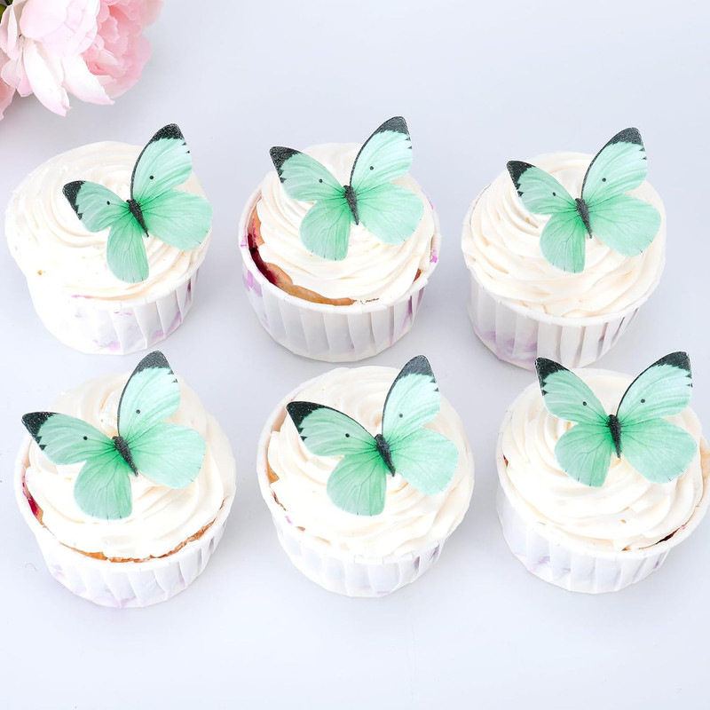 Butterflies for Cake Decorating Small Pastel Colorful Butterfly Cake Green