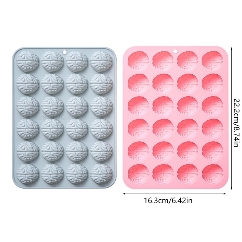 24Cavity Brains Silicone Molds Chocolate Fondants Molds DIY Ornament Molds gallery