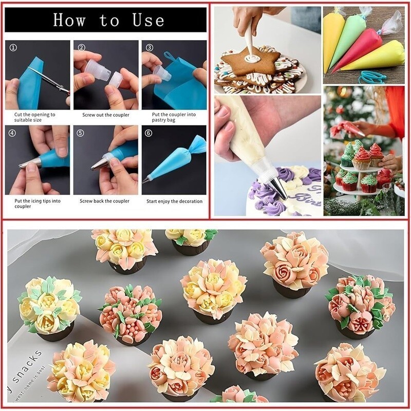540 Pcs Cake Decorating Kit W/ Springform Pans Turntable Baking Tools Beginners gallery