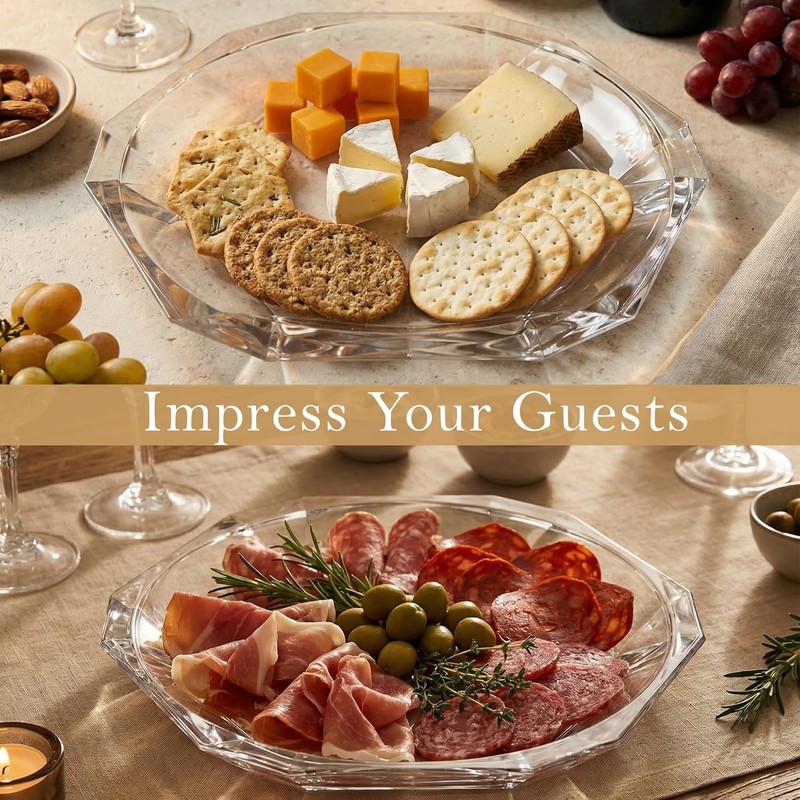 Patisserie Cake Glass Serving Platter 12” 30 cm – Elegant Clear Presentation gallery
