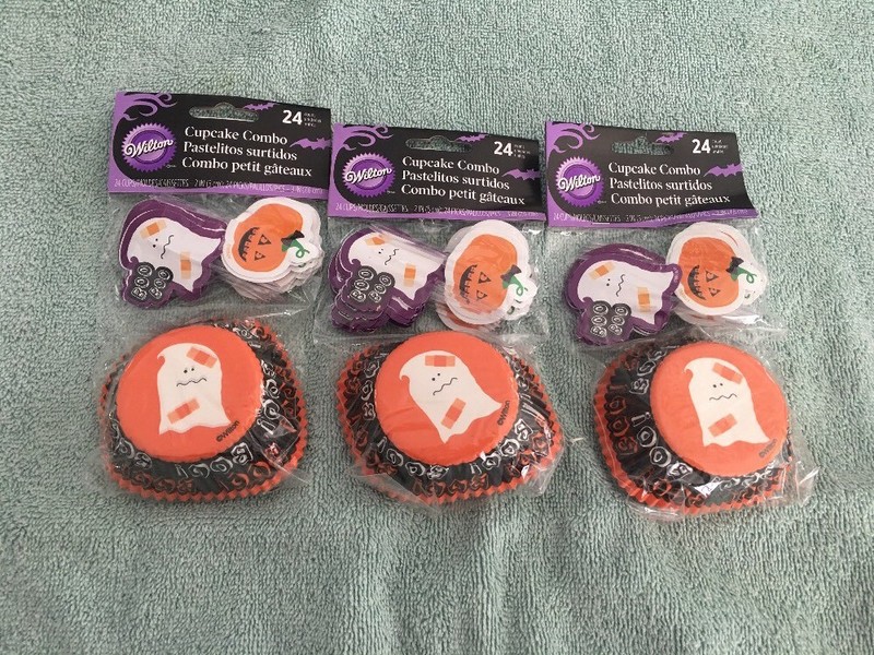 Wilton Halloween Cupcake Combo Molds Set Of (3) 24 Each