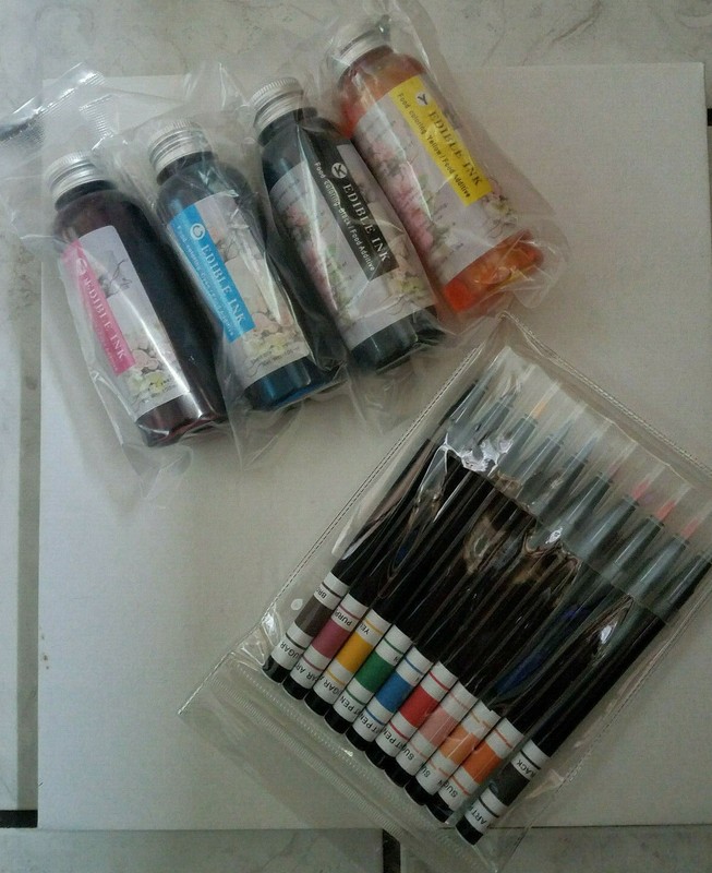 edible image paper, edible ink and edible pens set
