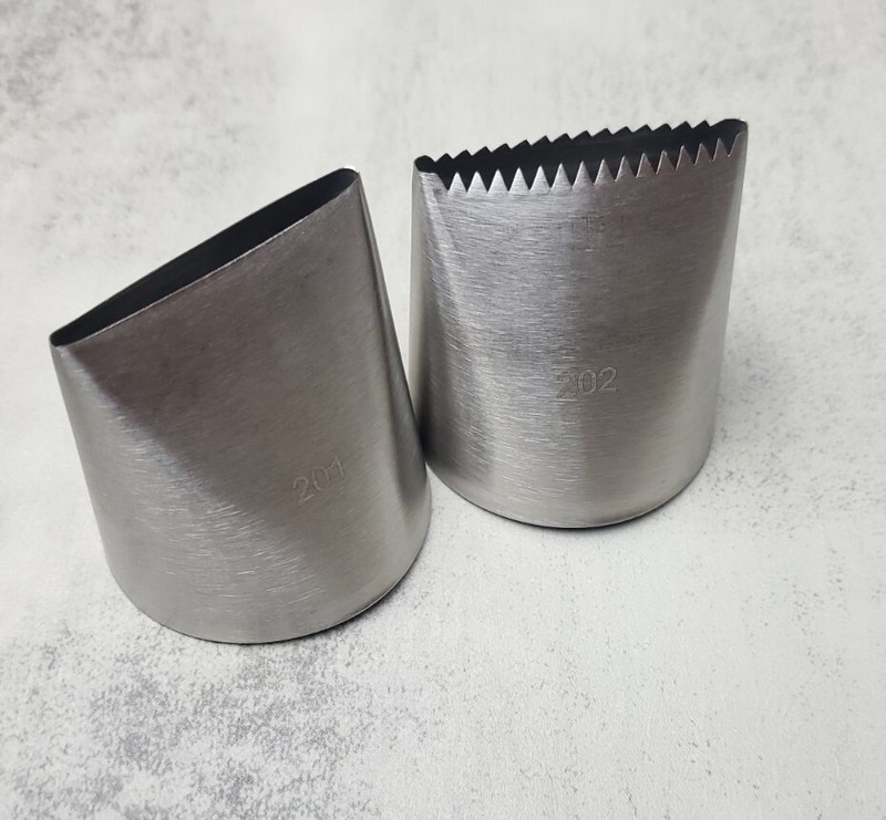 Set Of 2: Large Icing Piping Nozzles Decorating Pastry Cake Tools Tip Design gallery
