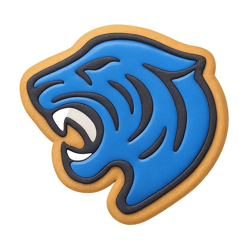 Roaring Tiger Head Cookie Cutter & Stamp - 4x3.2 Fun Kitchen Baking gallery