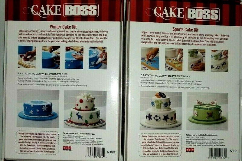Cake Boss Sports 28 pcs Cake Kit + 25 pcs Winter Cake Kit Cake Decorating Kits gallery