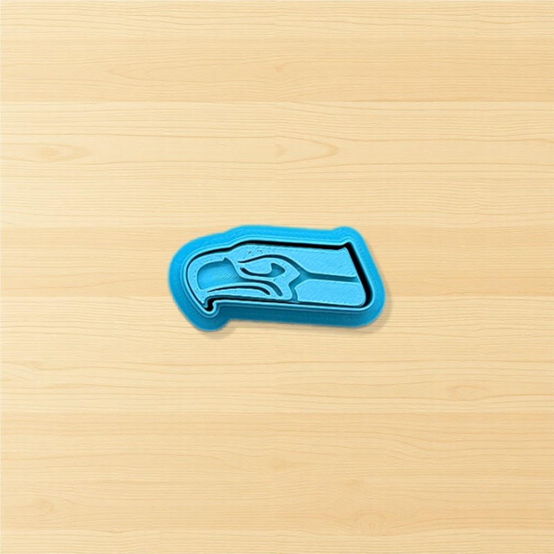 Seattle Seahawks Cookie Cutter & Stamp Set for Polymer Clay, Fondant & More