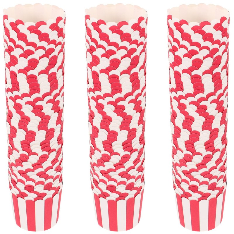 100 Pcs Red Cupcake Liners Paper Baking Cups, Greaseproof Muffin Wrappers Cas...