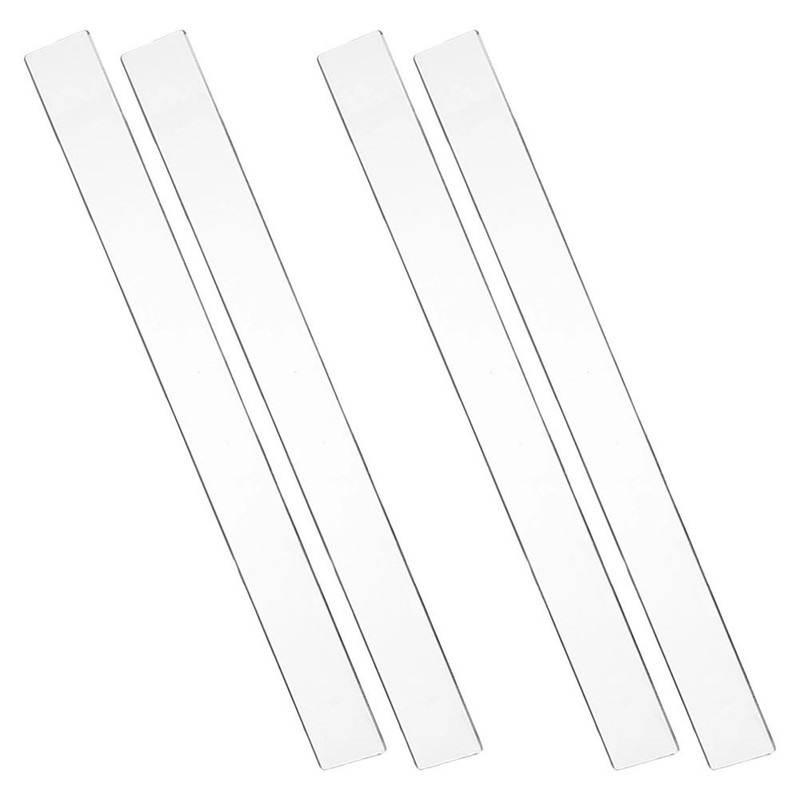 2 Pairs Acrylic Dough Rolling Pin Measuring Guides Thickness Strips for Baking gallery