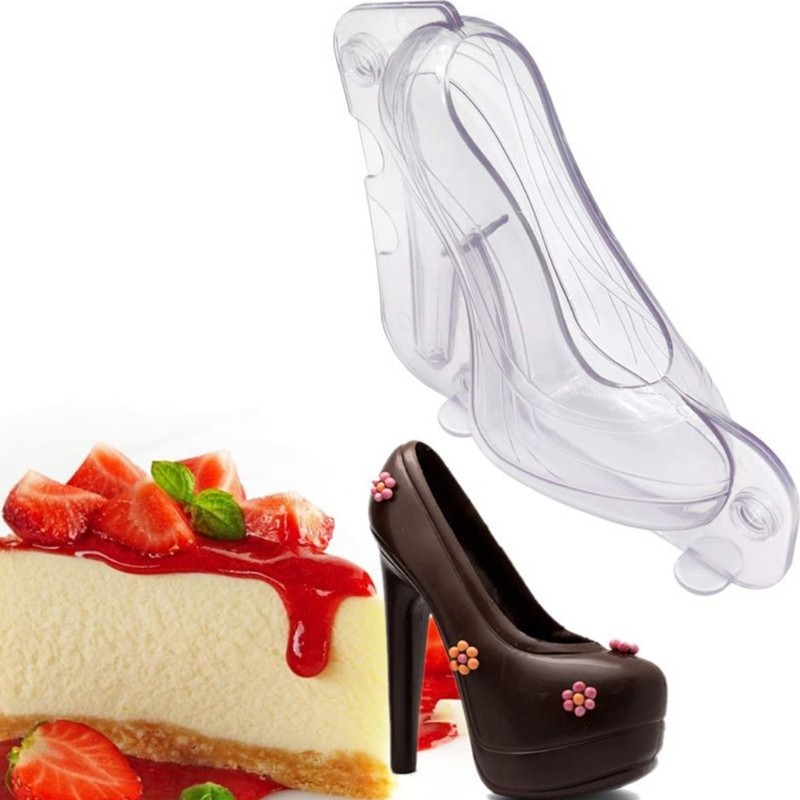 3D Woman High Heel Shoe Chocolate Fondant Cake Mold DIY Pastry Baking Decor gallery