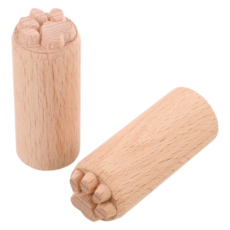 2Pcs Wooden Animal Paw Print Stamps for Baking Mooncake Dough Press Tools gallery