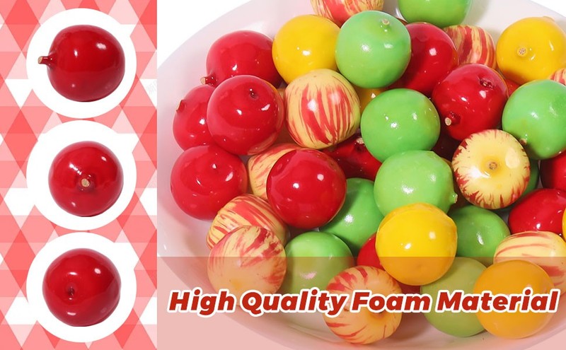 60Pcs 4 Styles Fo Fruit Artificial Mini , Fake for gallery