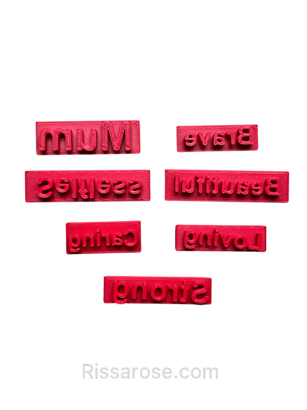 Mother's day puzzle cutter stamp Love Heart messages gallery