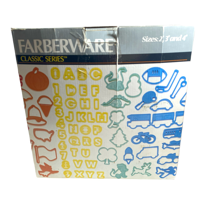 Farberware Cookie Cutter 100 (98) Piece Baking Shapes Symbols 2" 3" 4" Series gallery
