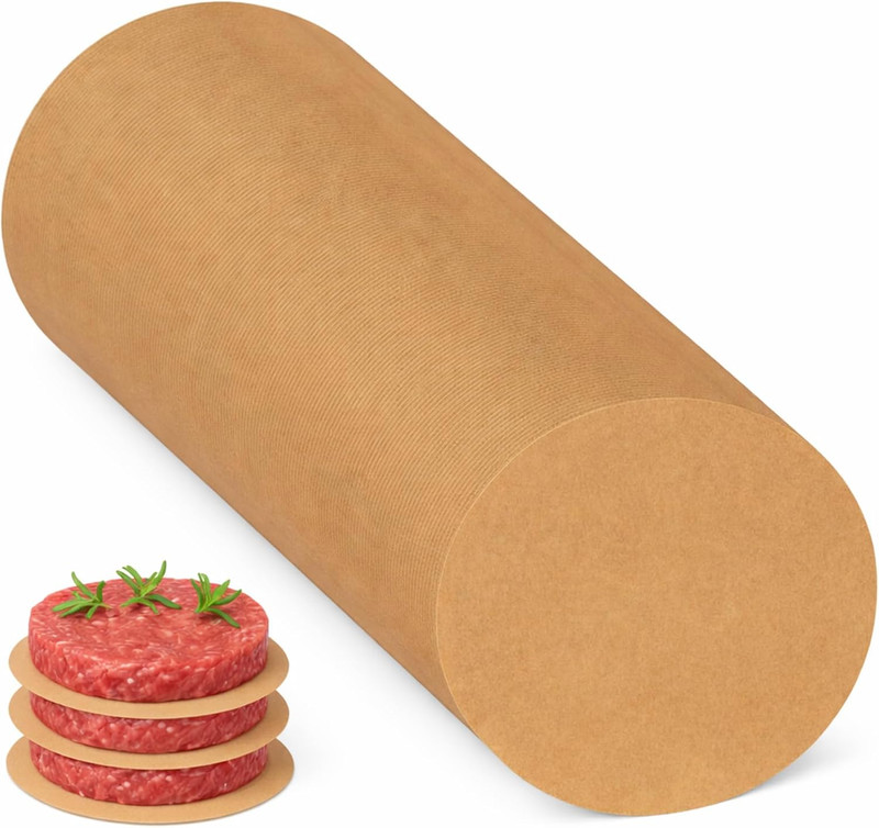 200 Pcs Unbleached Parchment Paper Sheets 3.5 Inch Round Hamburger Patty Paper