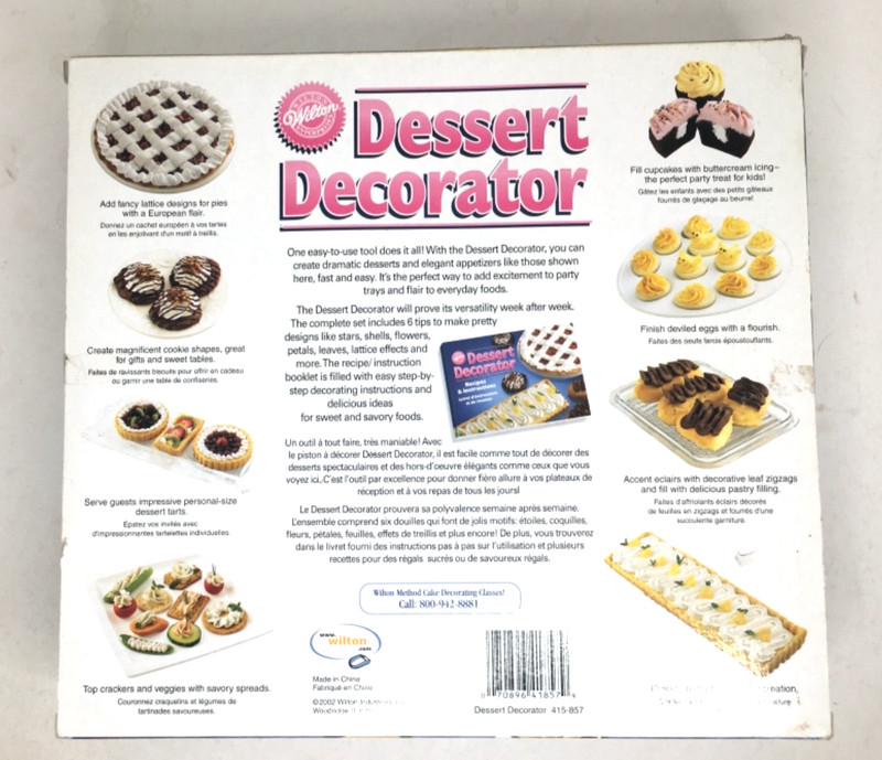 Wilton Dessert Decorator Cake Pastry Hors-Doeuvre Decorating Icing Tool 6 Tips gallery