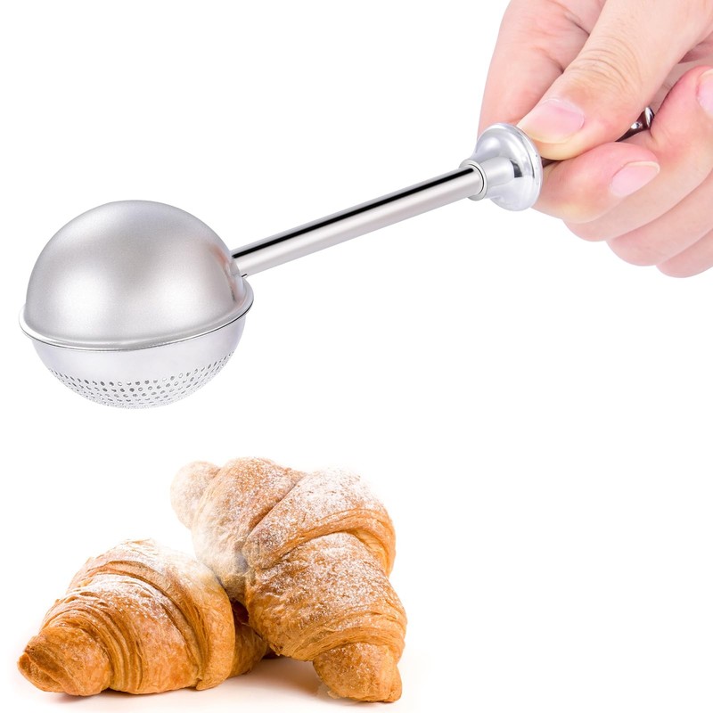 Flour Sifter, Stainless Steel Sifter for Baking, One Great, Silver