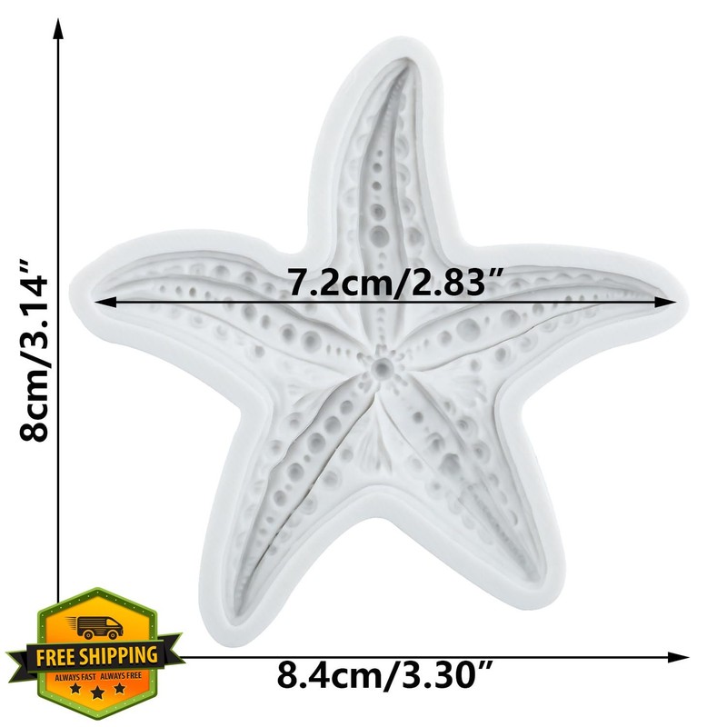Lingzhi Starfish Fondant Mold Style D Chocolate gallery