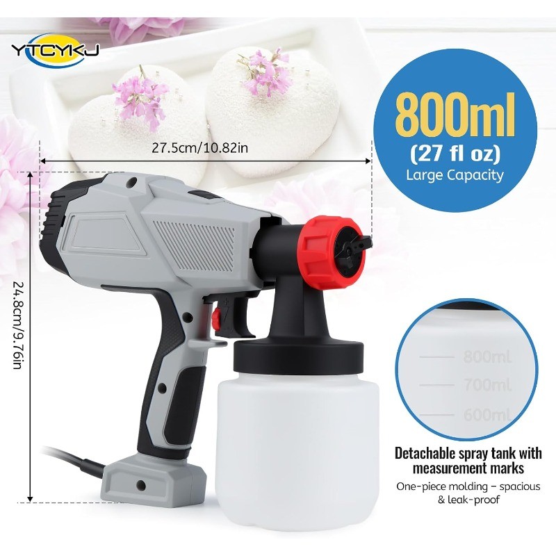 Spray Gun 500W - Spray Gun for Cakes-Cake Decorating Kit with 3 Pure Copper gallery