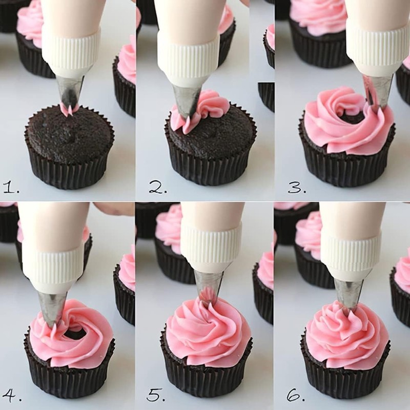 2D Icing Tip,Large Drop Flower Piping Tip,2D Tip for Cake Decorating,Open Sta... gallery